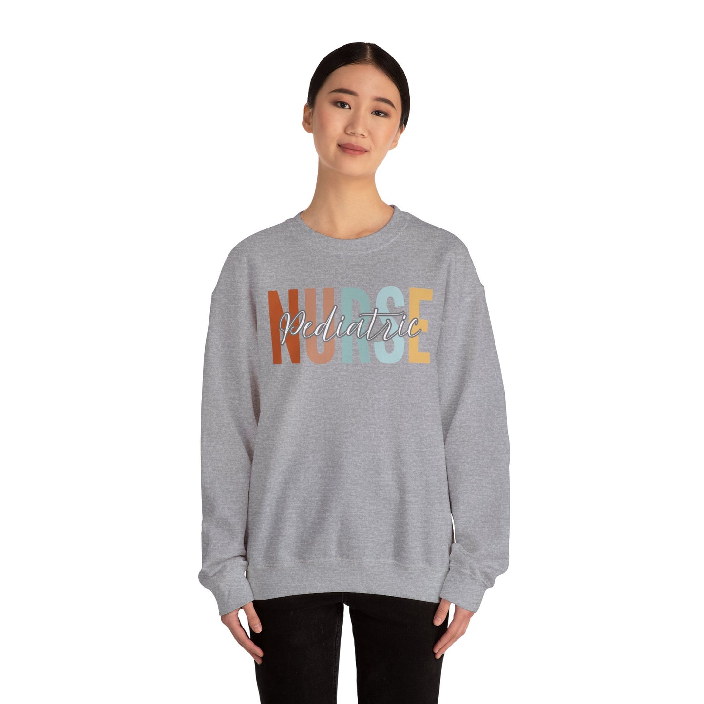 Rainbow Pediatric Nurse Gildan Sweatshirt