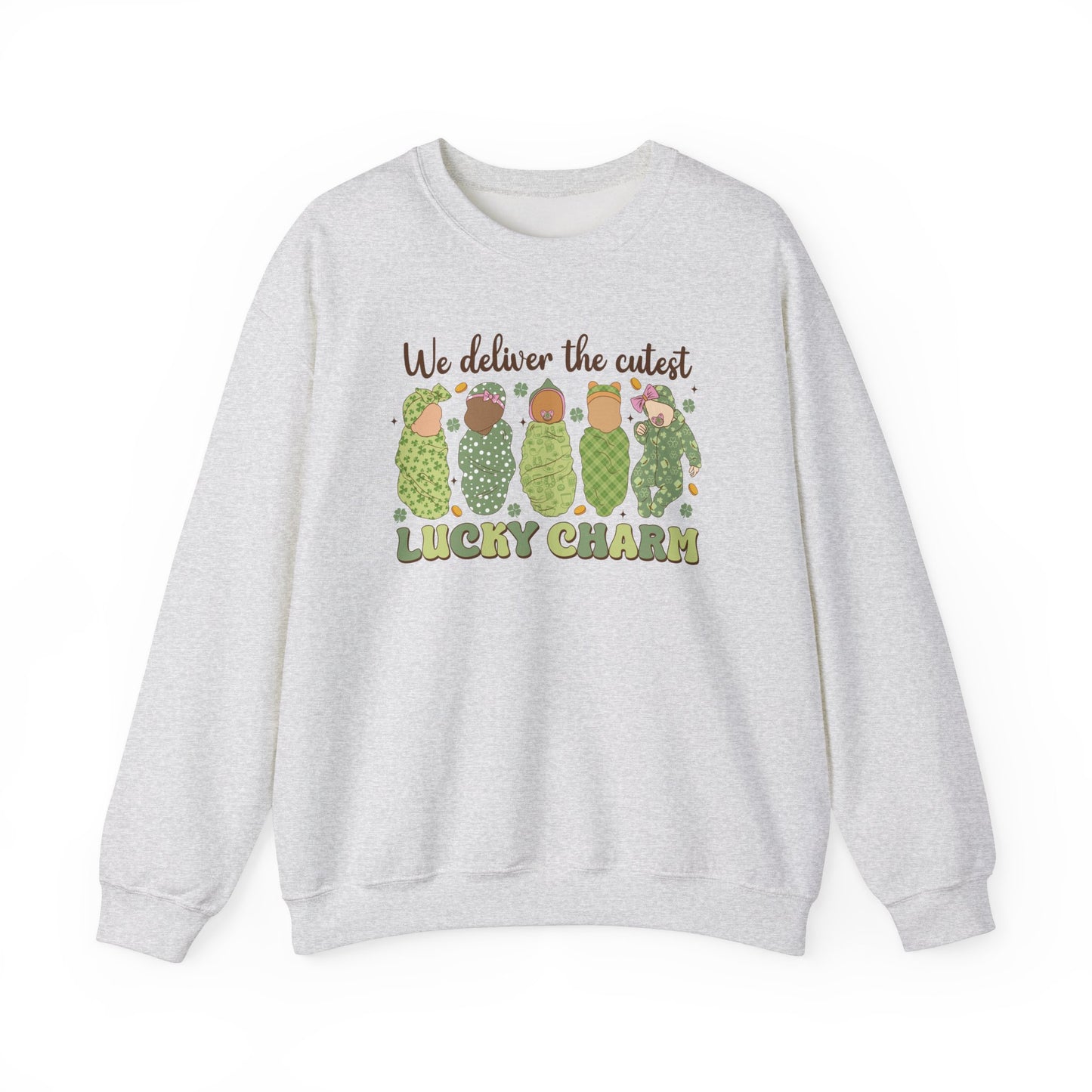 L & D Lucky Charms  Nurse St. Patricks Day Sweatshirt,  RN sweatershirt, ER Nurse, NICU Nurse, PICU nurse, clover, lucky nurse sweatshirt.