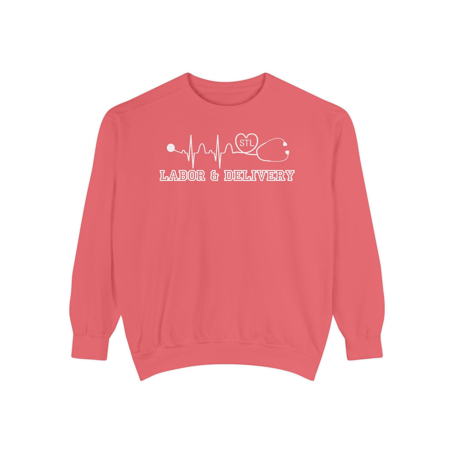Labor and delivery stl comfort colors sweatshirt, cozy sweatshirt !