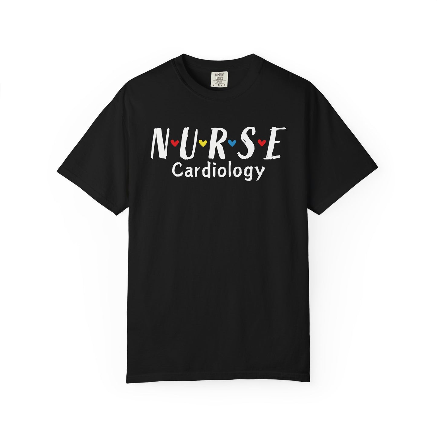 Cute Heart Nurse Cardiology Comfort Colors Shirt