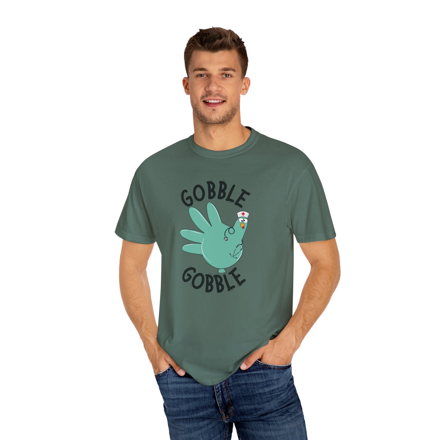 Comfort colors gobble gobble funny tshirt, nurse gobble shirt