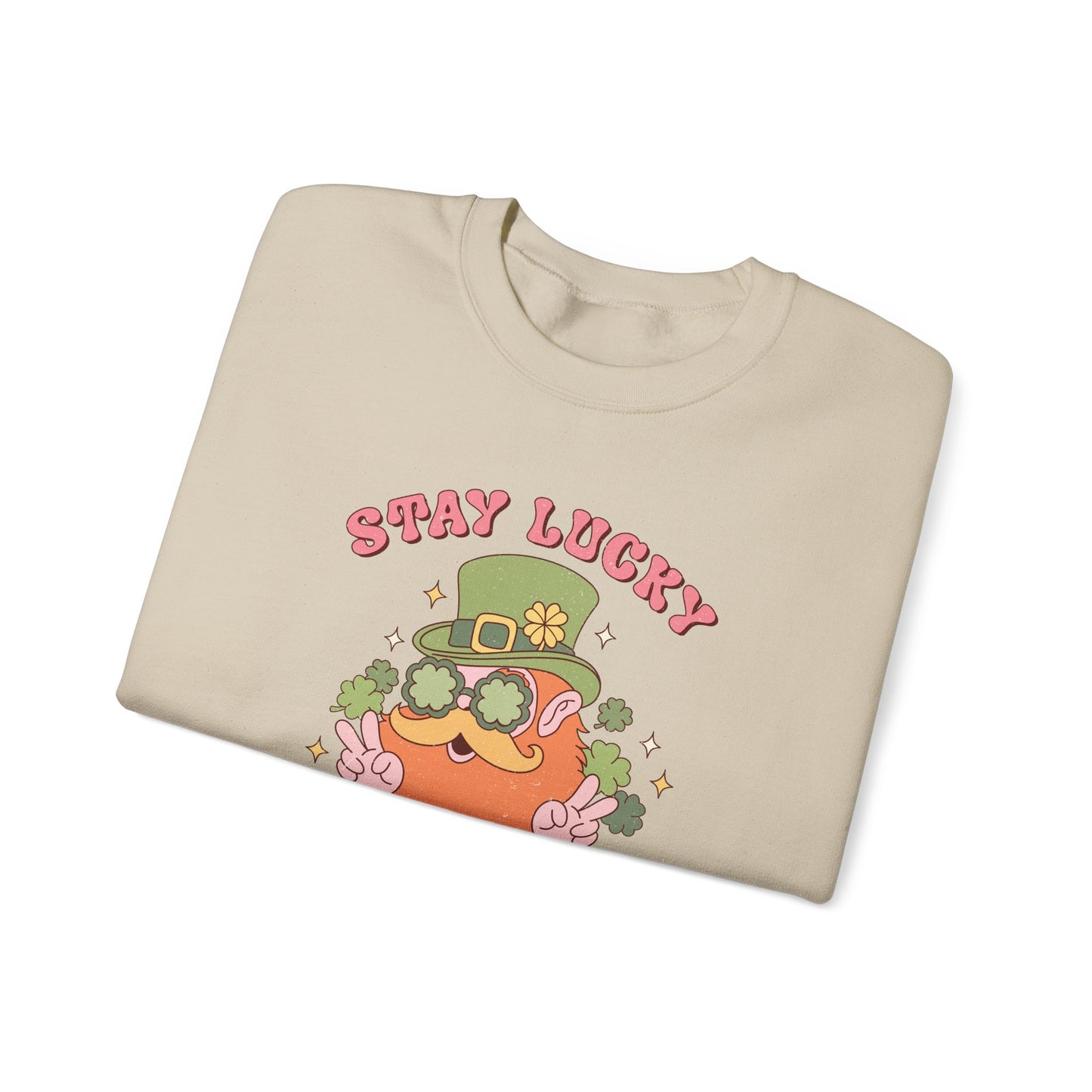 Stay Lucky and magical leprechaun Nurse St. Patricks Day Sweatshirt,  RN sweatershirt, ER Nurse, NICU Nurse, PICU nurse, clover, lucky nurse sweatshirt.