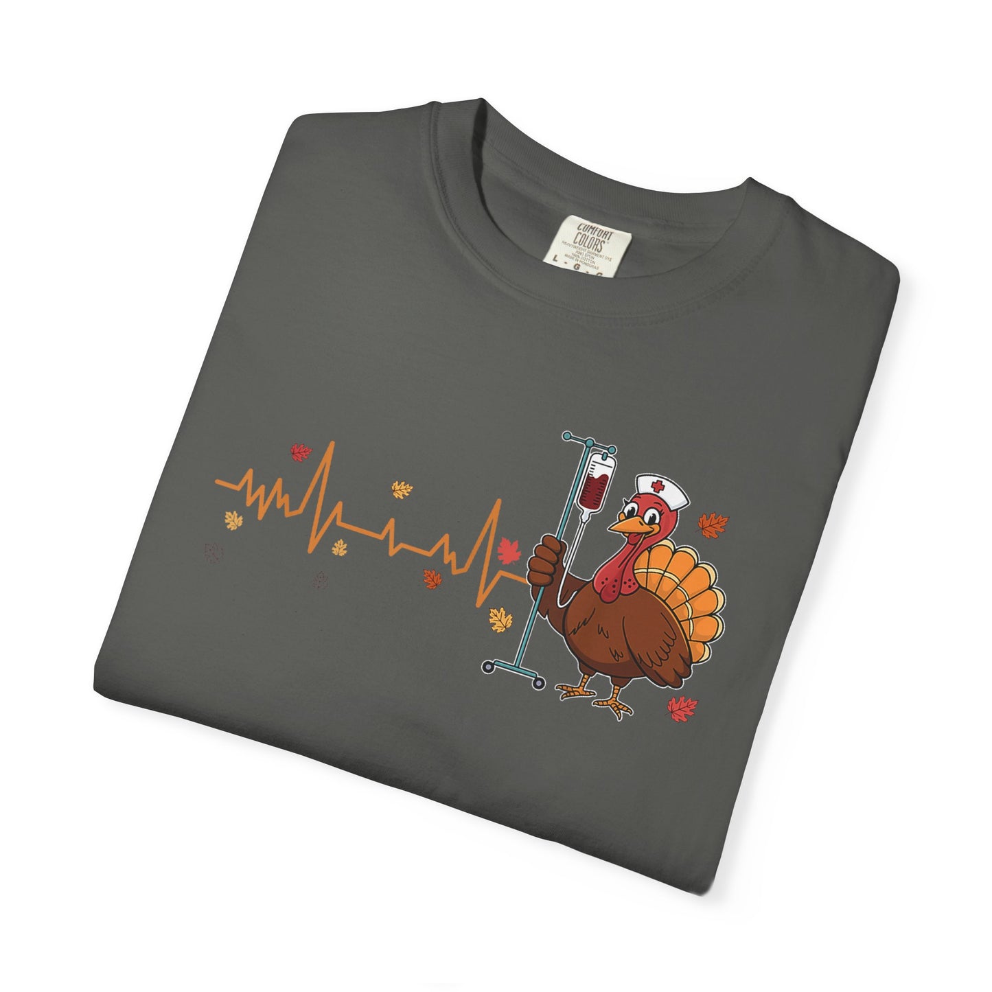 EKG turkey full front Nurse , pediatric nurse thanksgiving shirt, gildan turkey nurse shirt, Peds nurse , fall nurse shirt