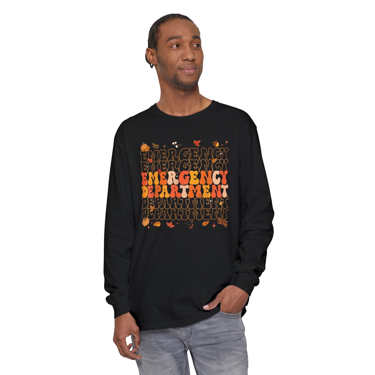 Emergency Fall long sleeve comfort colors, thanksgiving nurse long sleeve  shirt