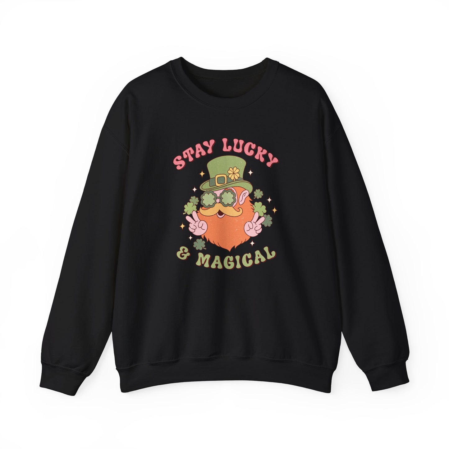 Stay Lucky and magical leprechaun Nurse St. Patricks Day Sweatshirt,  RN sweatershirt, ER Nurse, NICU Nurse, PICU nurse, clover, lucky nurse sweatshirt.