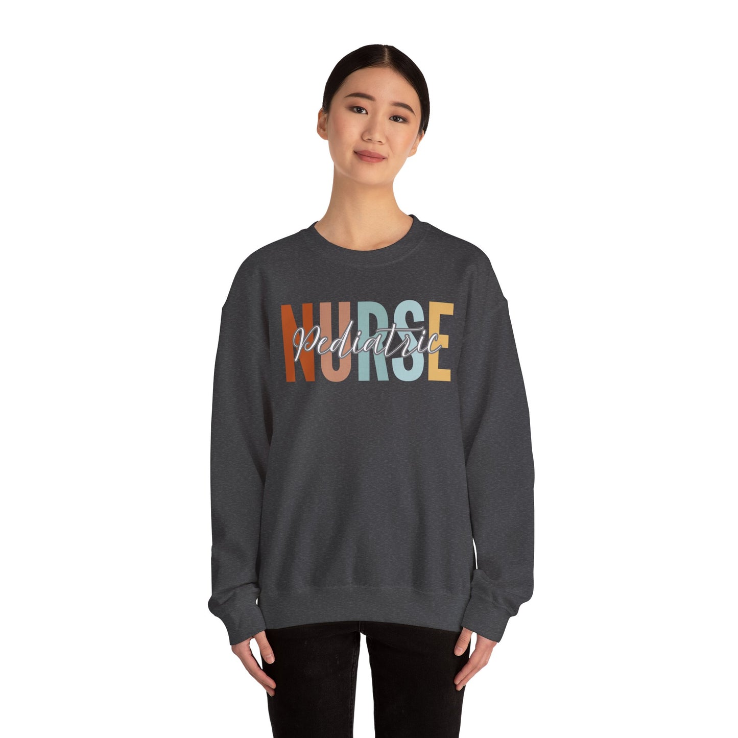 Rainbow Pediatric Nurse Gildan Sweatshirt