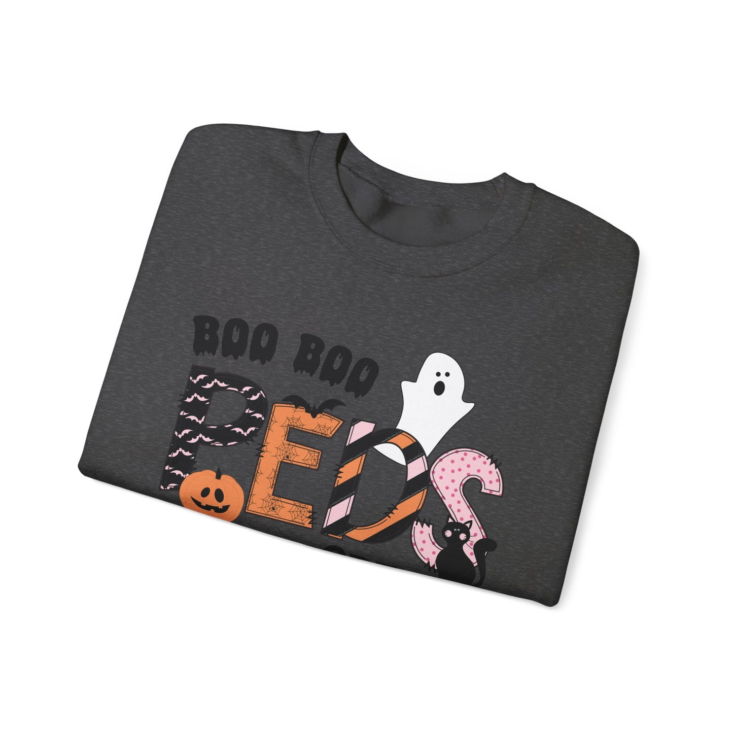 Boo Boo Peds Crew, pediatric nurse sweatshirt, Halloween sweatshirt, spooky season, ER RN, NICU nurseHalloween Nurse, comfort colors