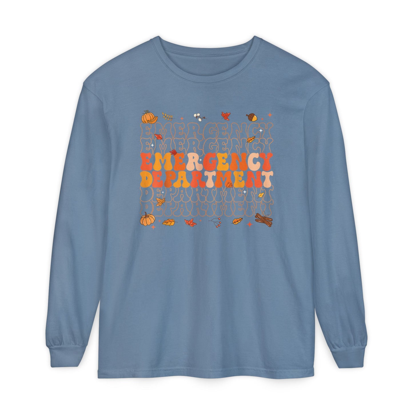 Emergency Fall long sleeve comfort colors, thanksgiving nurse long sleeve  shirt