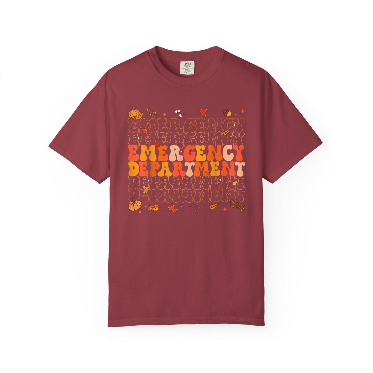 Emergency Fall comfort colors comfy tshirt,  thanksgiving nurse tshirt