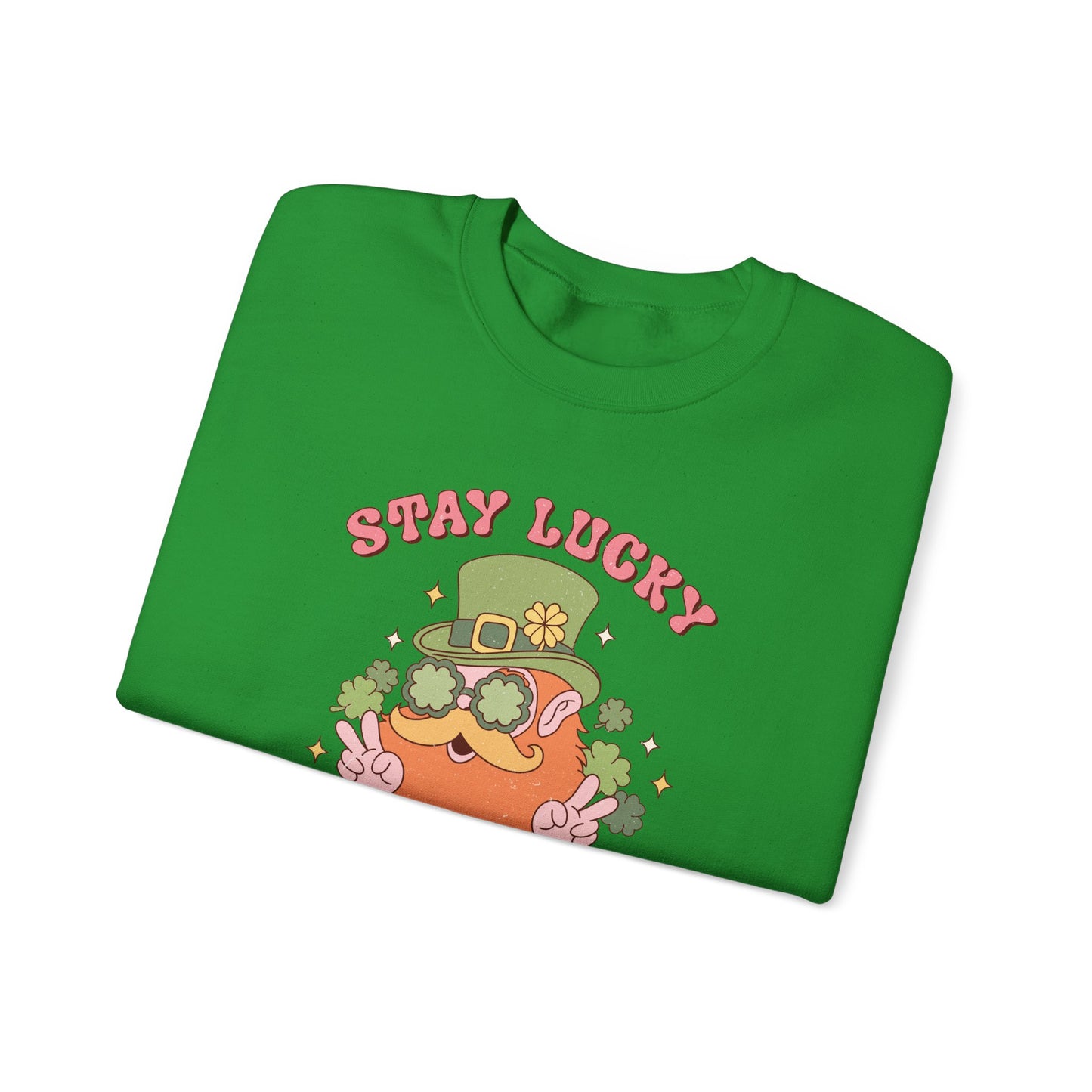 Stay Lucky and magical leprechaun Nurse St. Patricks Day Sweatshirt,  RN sweatershirt, ER Nurse, NICU Nurse, PICU nurse, clover, lucky nurse sweatshirt.