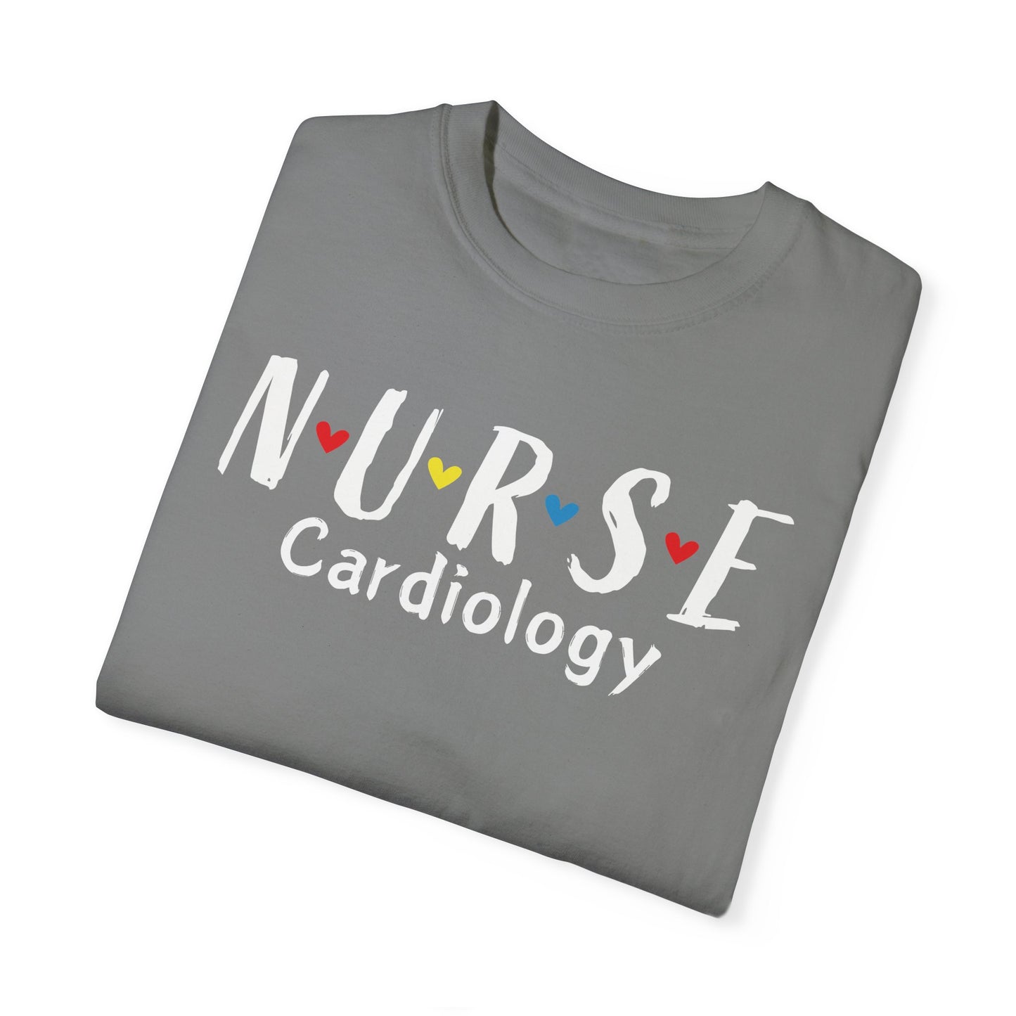 Cute Heart Nurse Cardiology Comfort Colors Shirt
