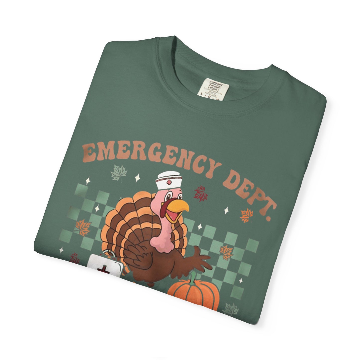 Comfort colors gobble squad tshirt, emergency gobble squad