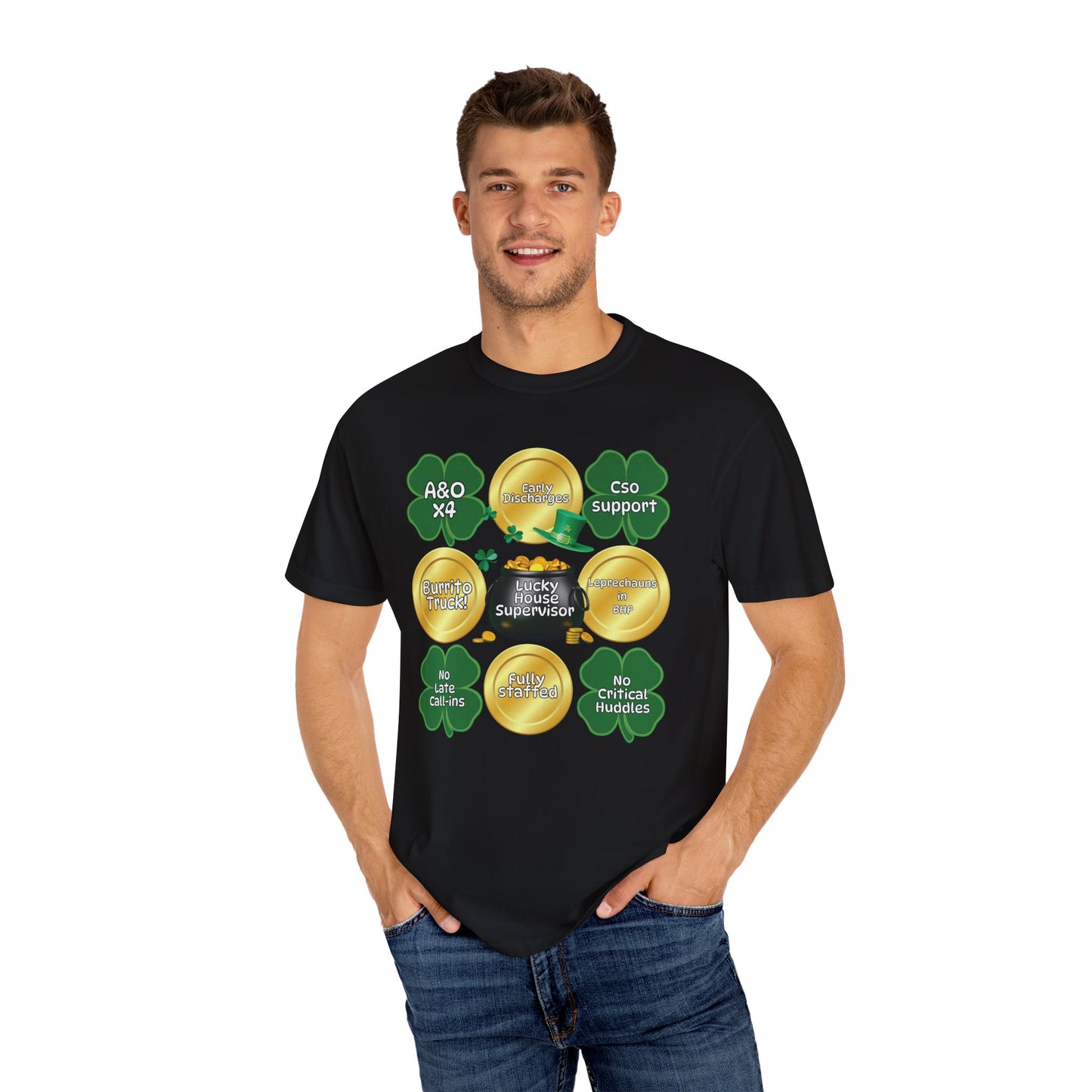 Lucky House Supervisor Comfort colors St. Patrick’s T-shirt