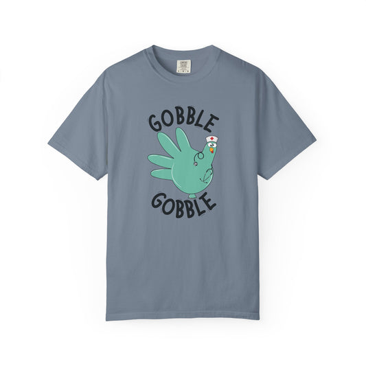 Comfort colors gobble gobble funny tshirt, nurse gobble shirt