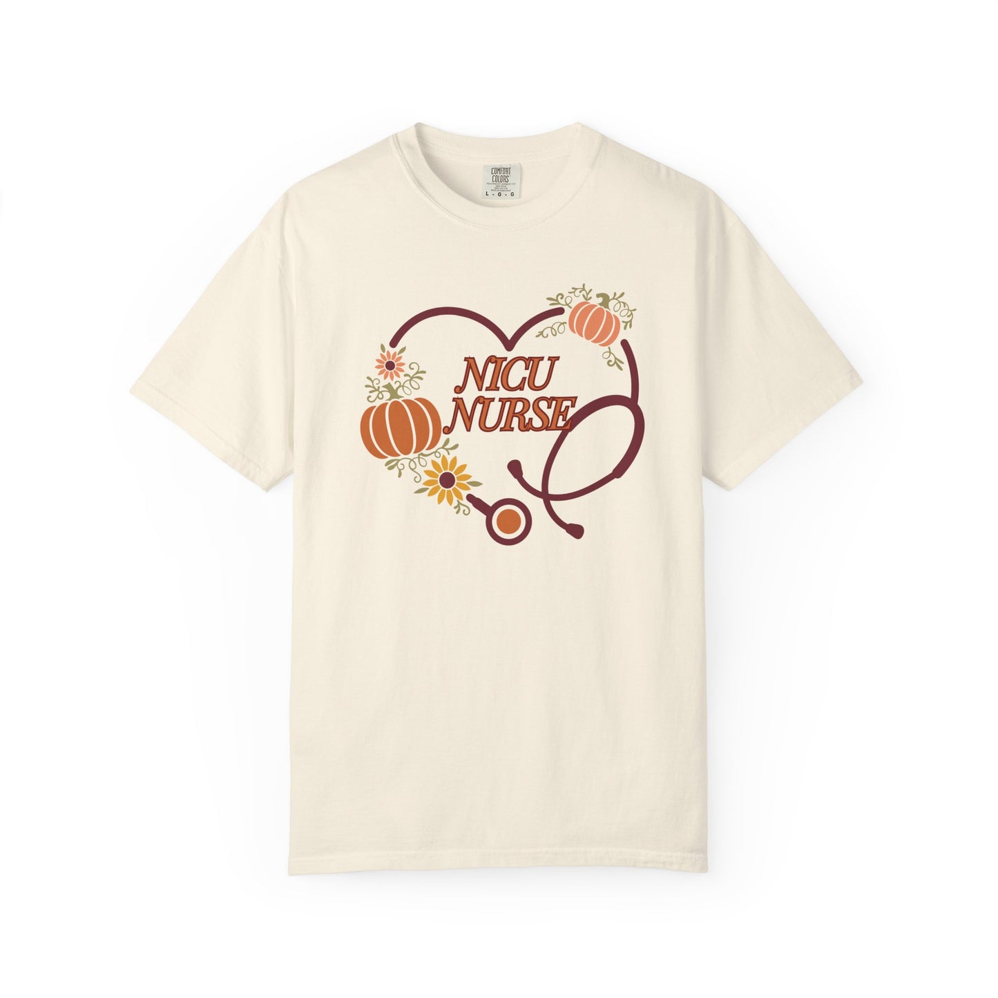 Nice Fall Emergency Department Stethoscope heart shirt, comfort colors.