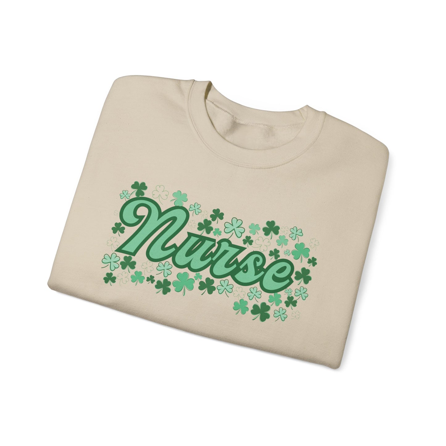 Nurse St. Patricks Clover Sweatshirt, ED RN, nurse sweater, St. Paddys nurse sweater, Pediatrics, Med Surg, NICU