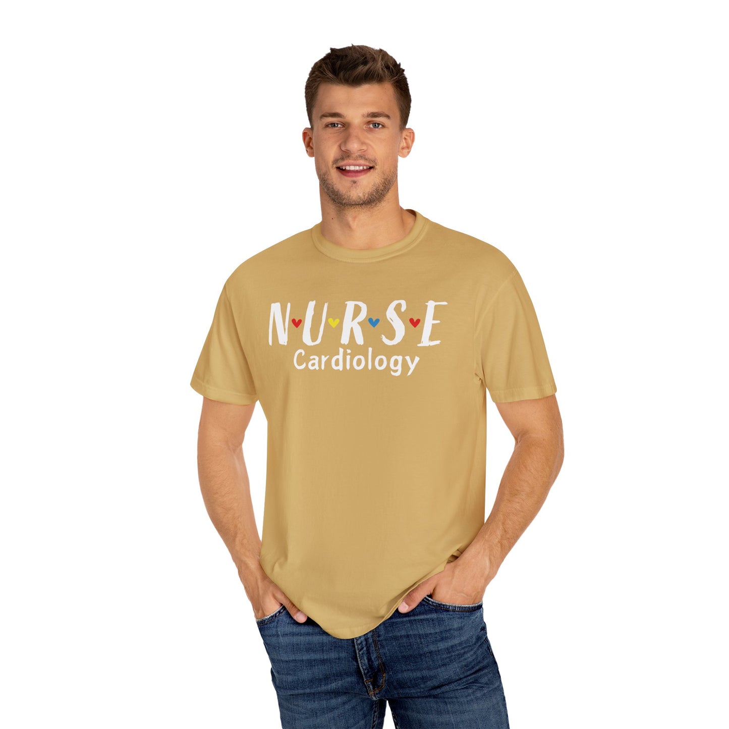 Cute Heart Nurse Cardiology Comfort Colors Shirt