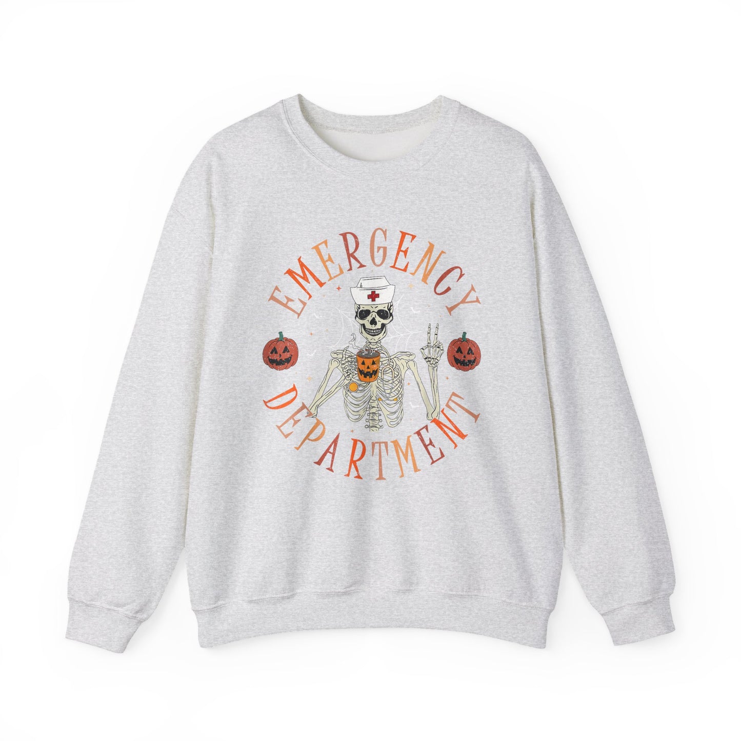 Skeleton ED Nurse , pediatric nurse Halloween shirt, gildan skeleton nurse sweatshirt, Peds nurse , Spooky nurse shirt