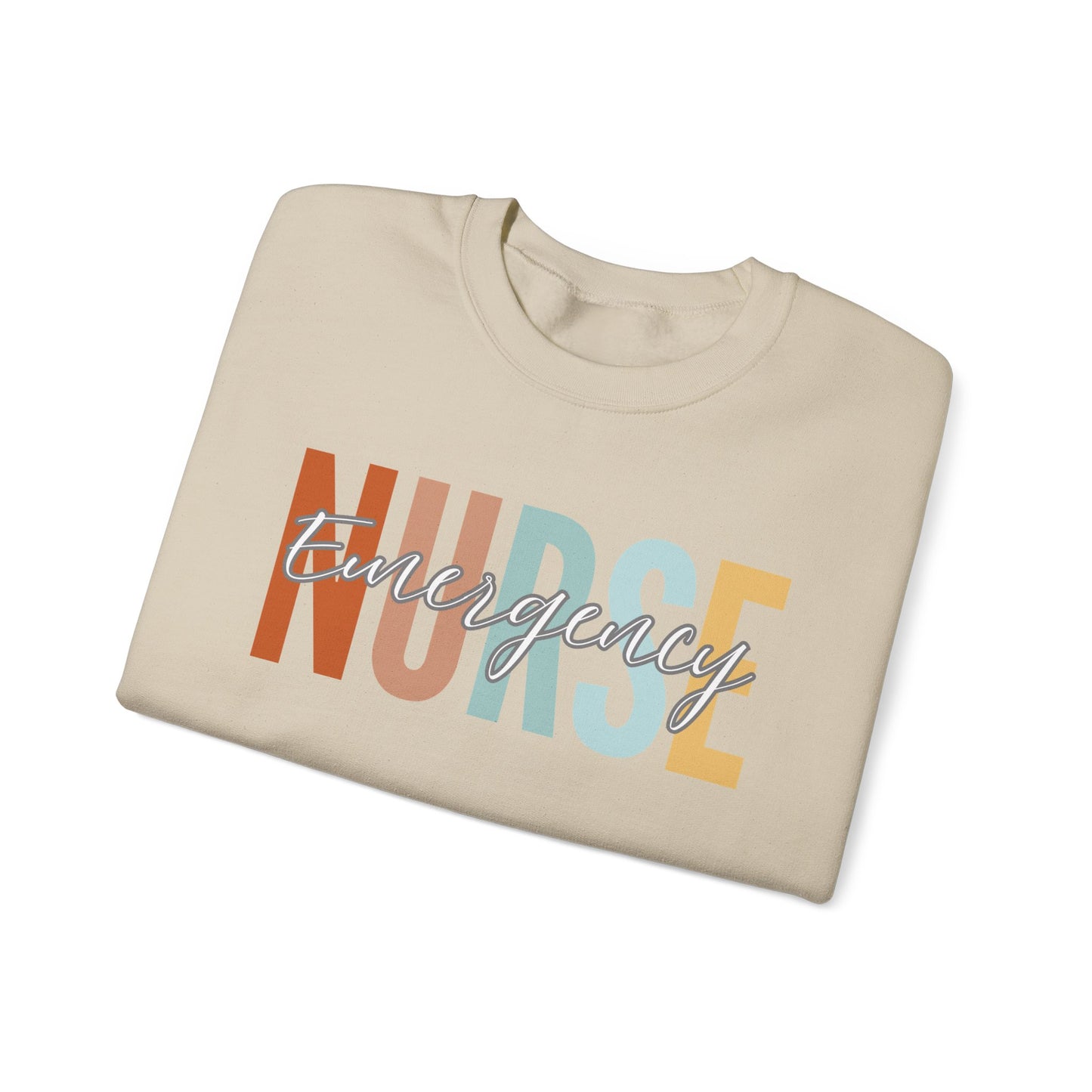 Rainbow Emergency Nurse Gildan Sweatshirt