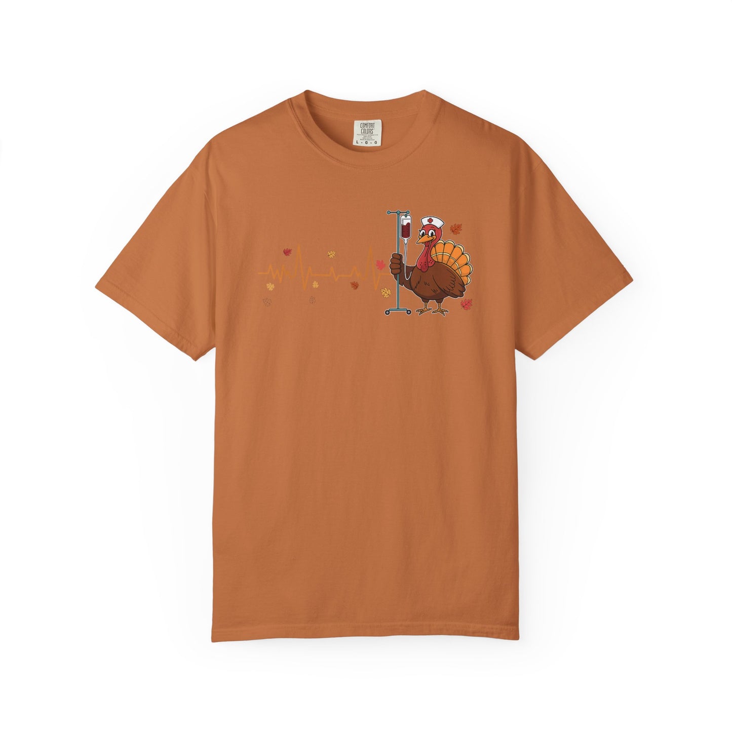 EKG turkey full front Nurse , pediatric nurse thanksgiving shirt, gildan turkey nurse shirt, Peds nurse , fall nurse shirt