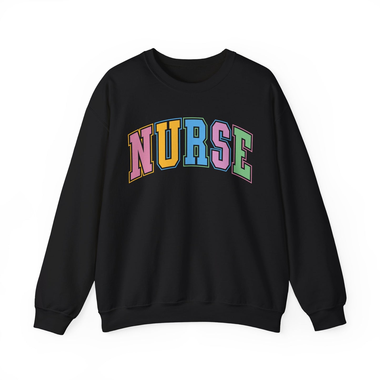 Multi Color Nurse  Varsity Letter Sweatshirt