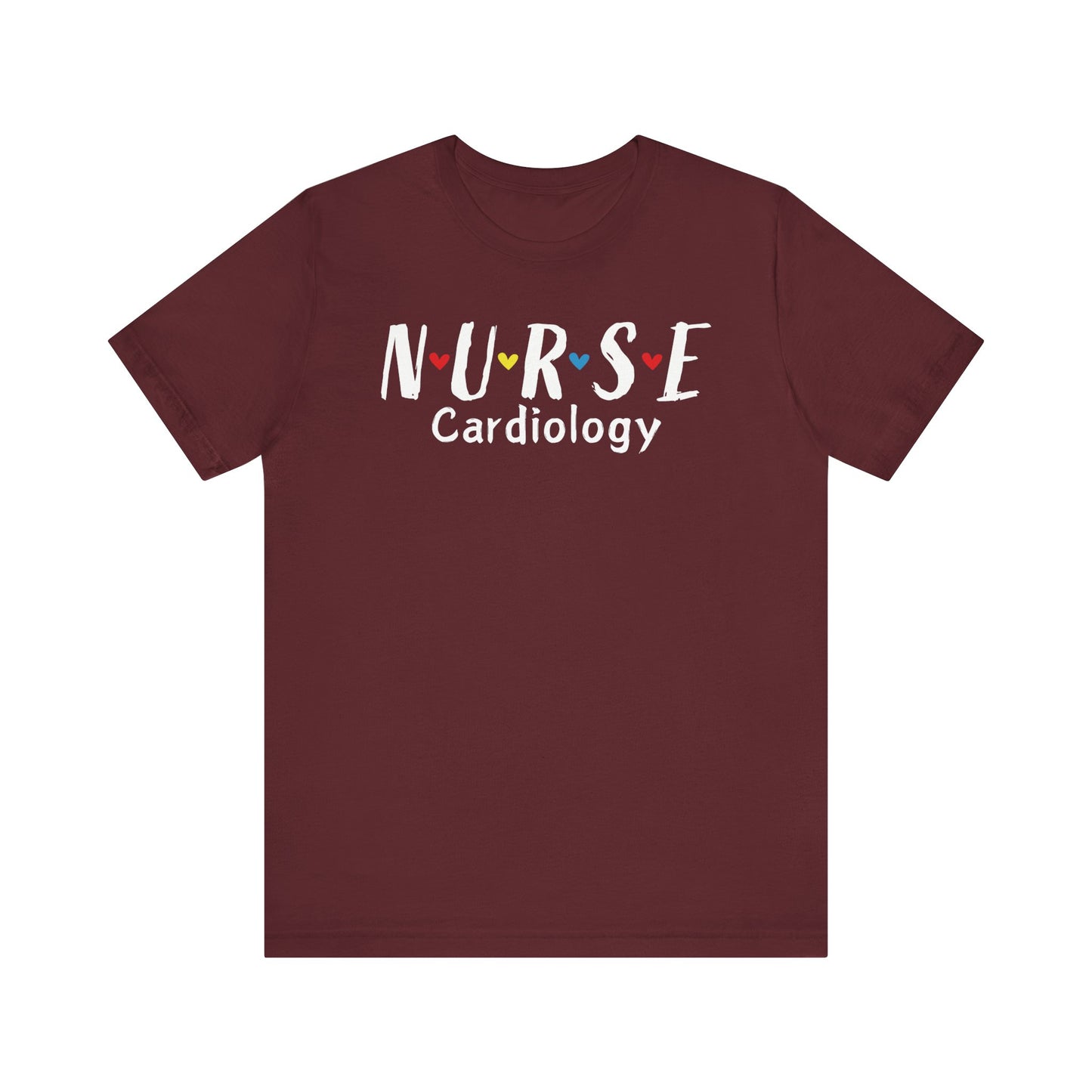 Cute Heart Nurse Cardiology Bella Canvas Shirt