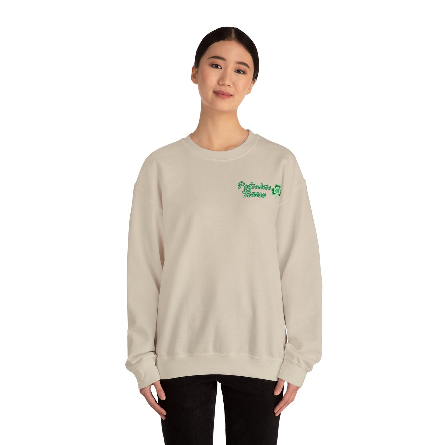 Pediatric Nurse St. Pattys Sweatshirt Its a Good Day to be a Peds Nurse St. Patricks Day Sweatshirt. Pocket design with back design!