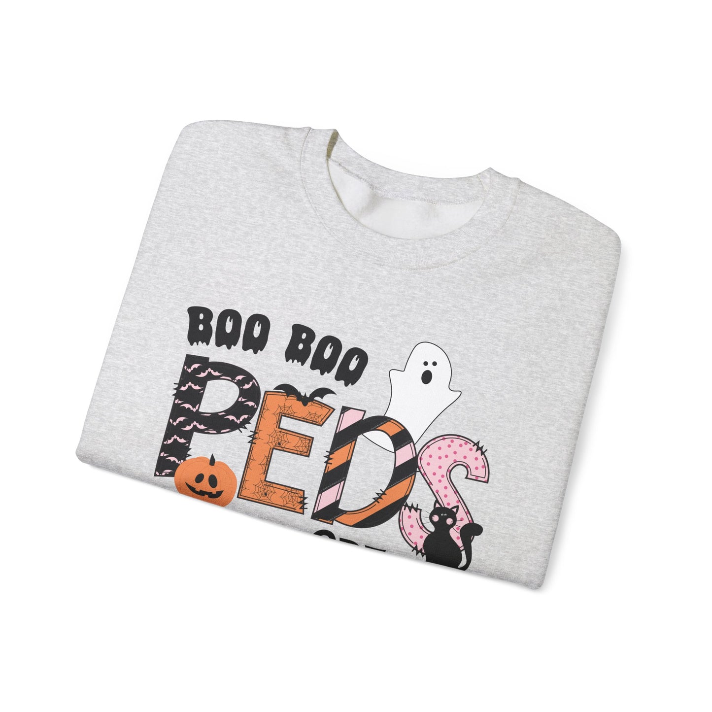 Boo Boo Peds Crew, pediatric nurse sweatshirt, Halloween sweatshirt, spooky season, ER RN, NICU nurseHalloween Nurse, comfort colors