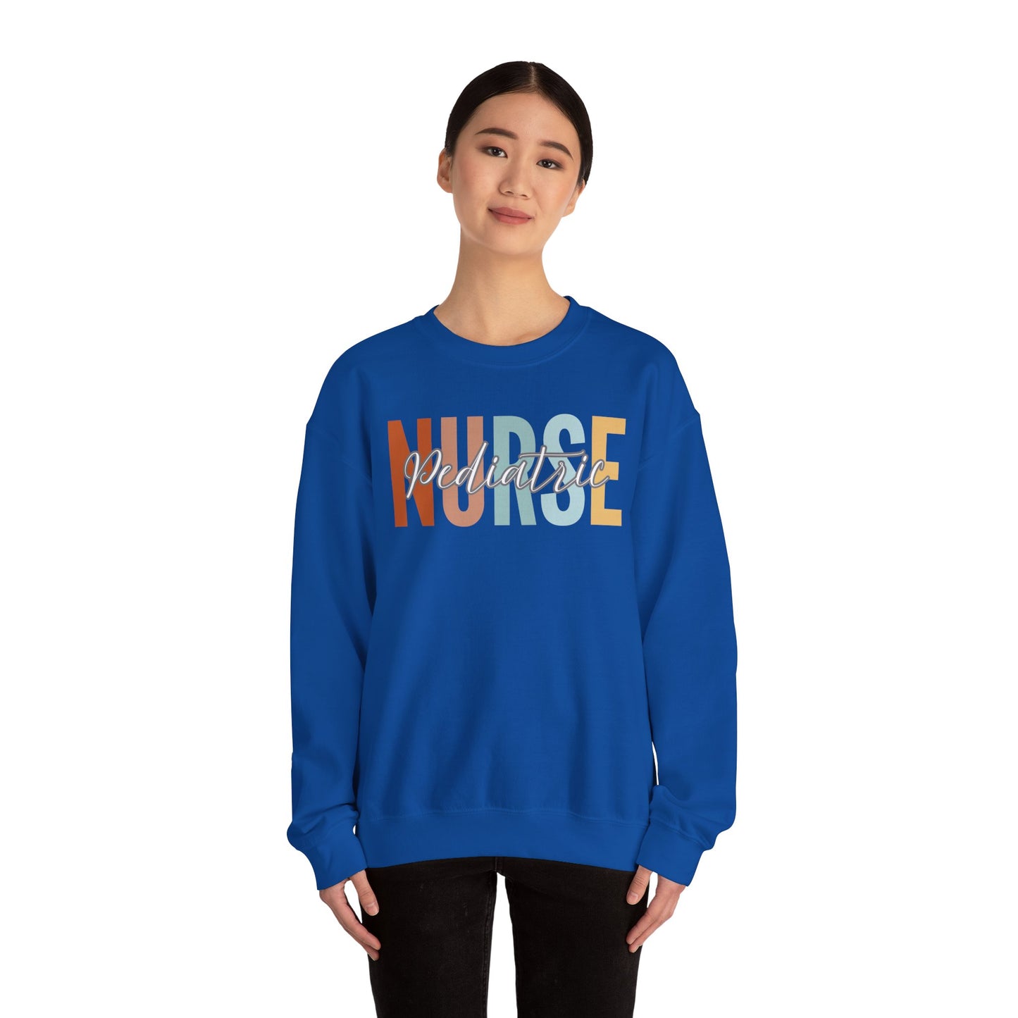 Rainbow Pediatric Nurse Gildan Sweatshirt