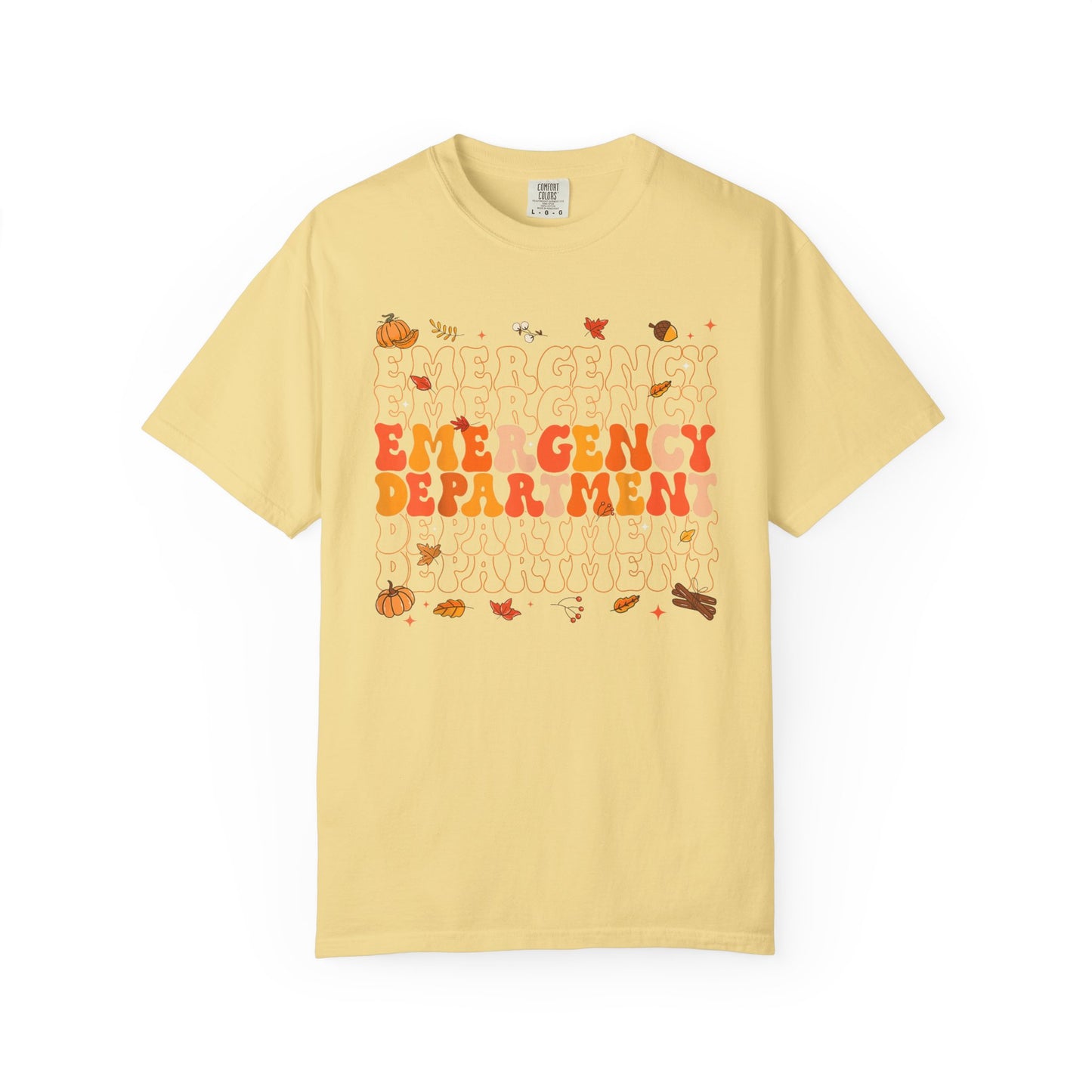 Emergency Fall comfort colors comfy tshirt,  thanksgiving nurse tshirt
