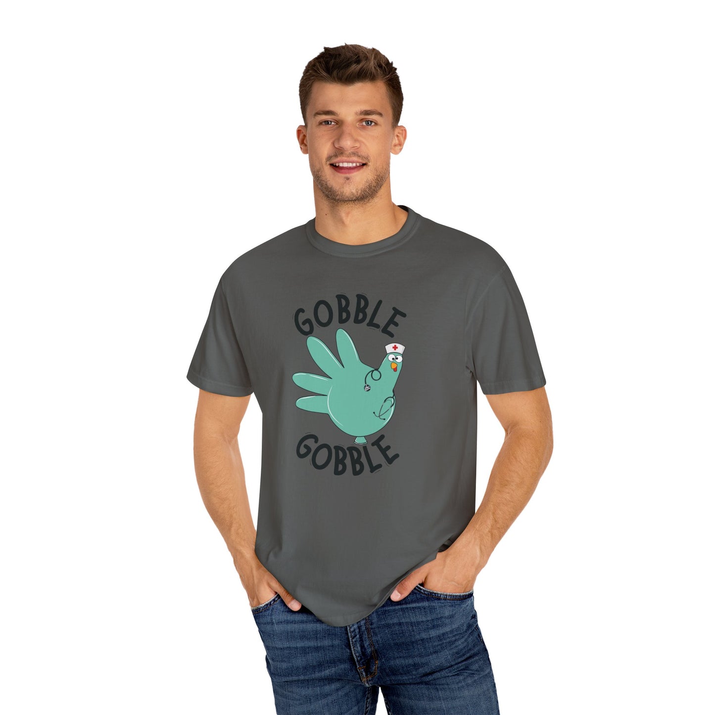 Comfort colors gobble gobble funny tshirt, nurse gobble shirt