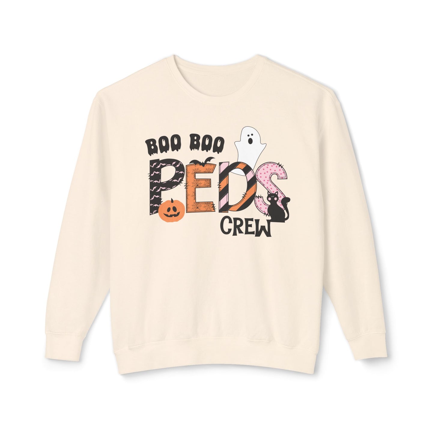 Boo Boo Peds Crew, pediatric nurse sweatshirt, Halloween sweatshirt, spooky season, ER RN, NICU nurseHalloween Nurse, comfort colors