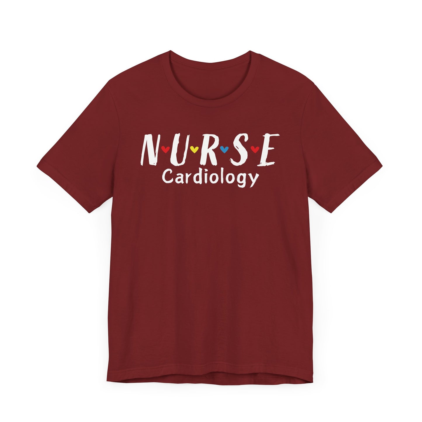 Cute Heart Nurse Cardiology Bella Canvas Shirt