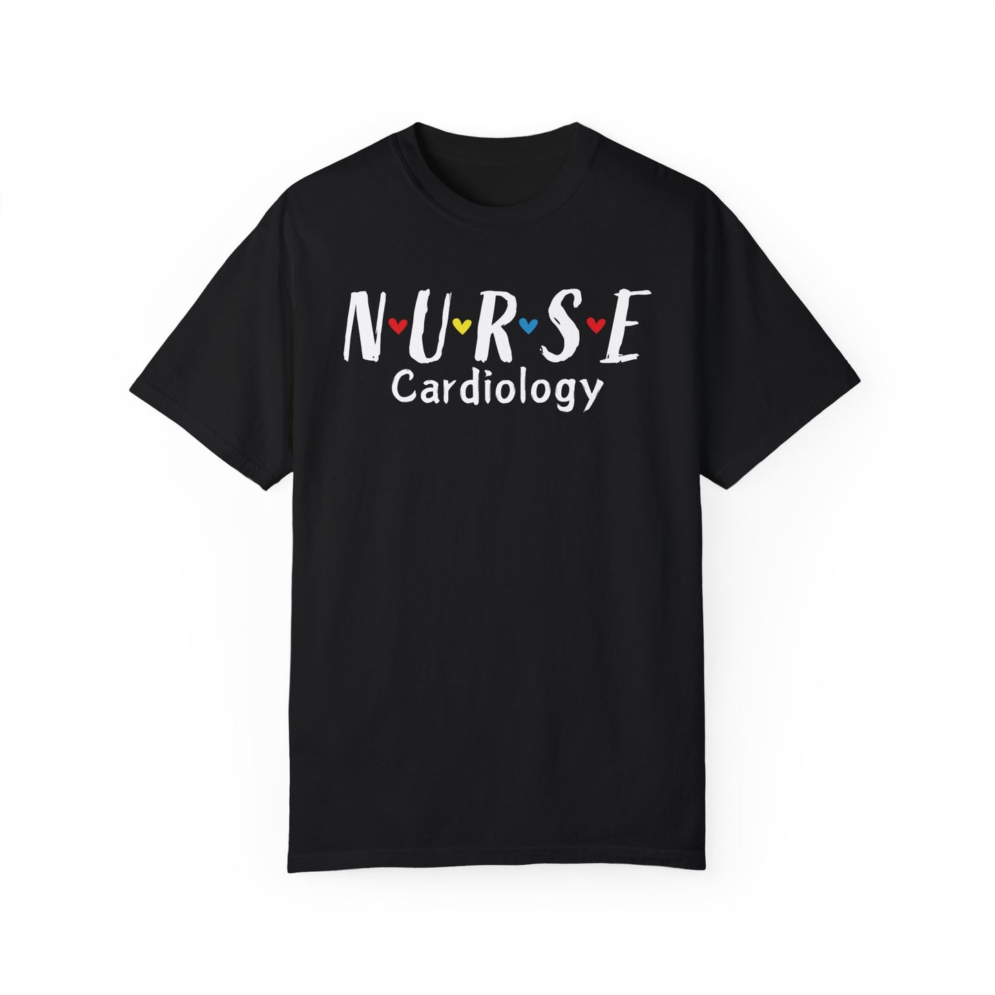 Cute Heart Nurse Cardiology Comfort Colors Shirt