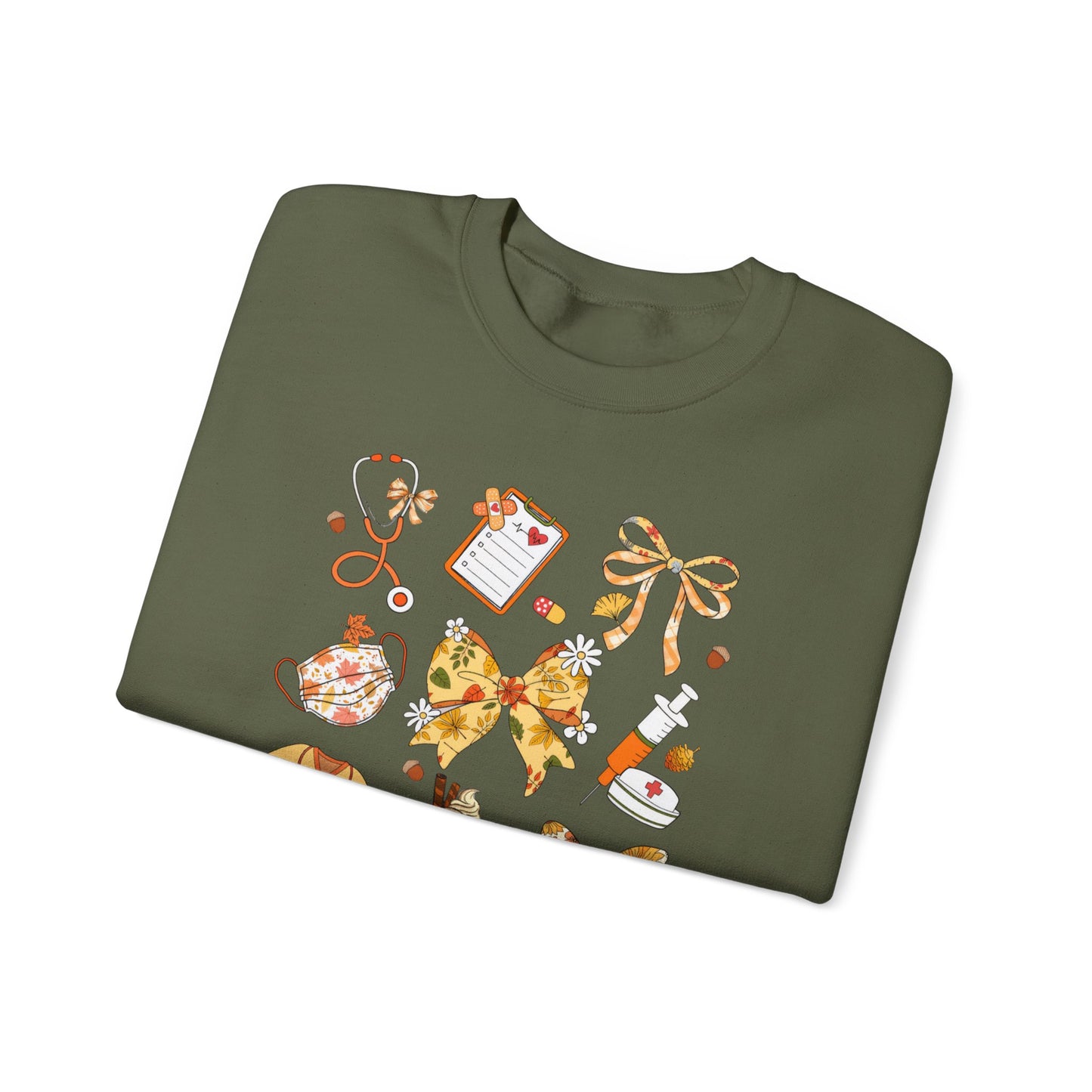 Cute Fall Pediatric Emergency Sweatshirt for all Fall Months, Nurse shirt, gift for nurse, coquette bow, everything fall