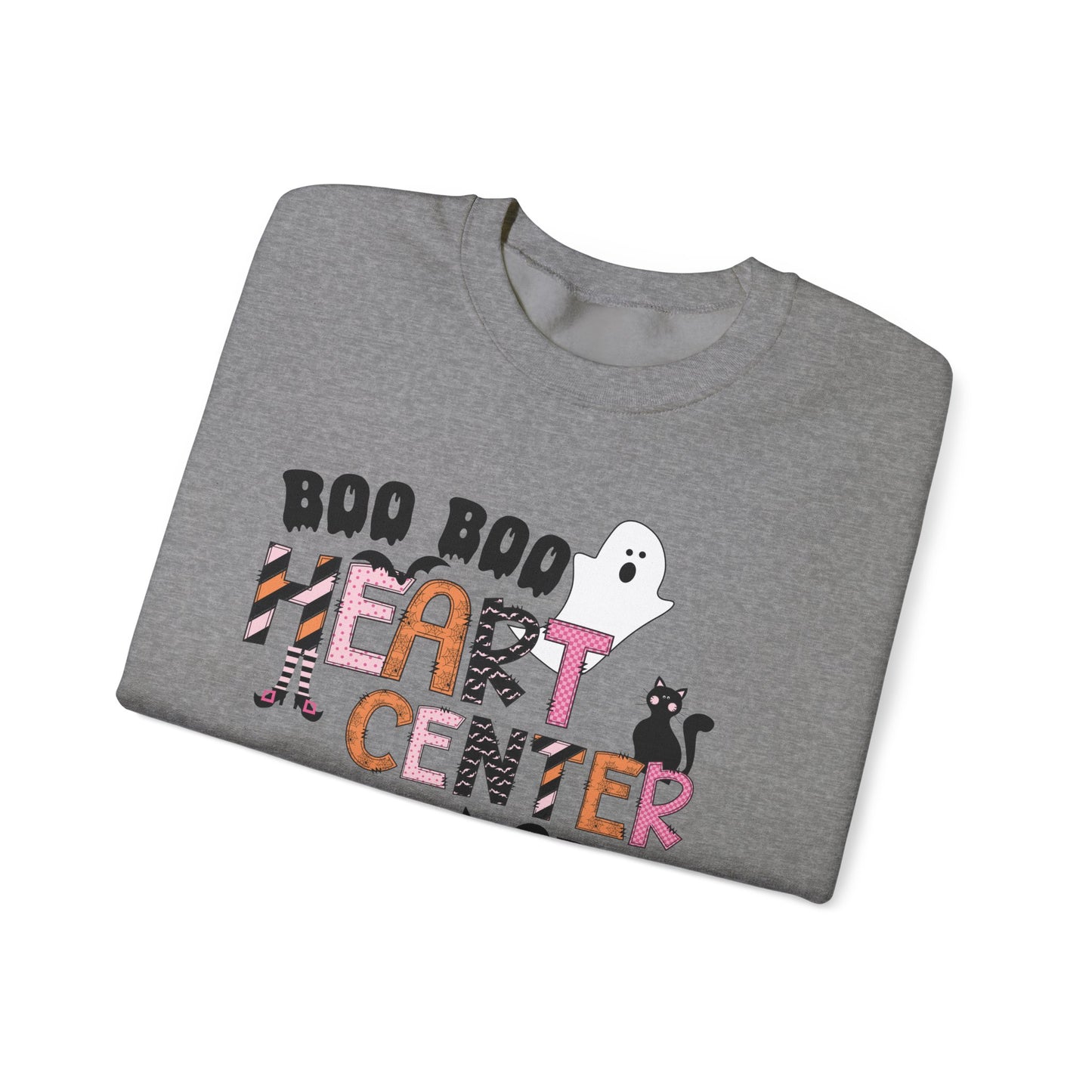 Cardiac Nurse Boo Boo Peds Crew, pediatric nurse Halloween sweatshirt,gildan  ghost nurse sweatshirt, Peds nurse , Spooky nurse shirt