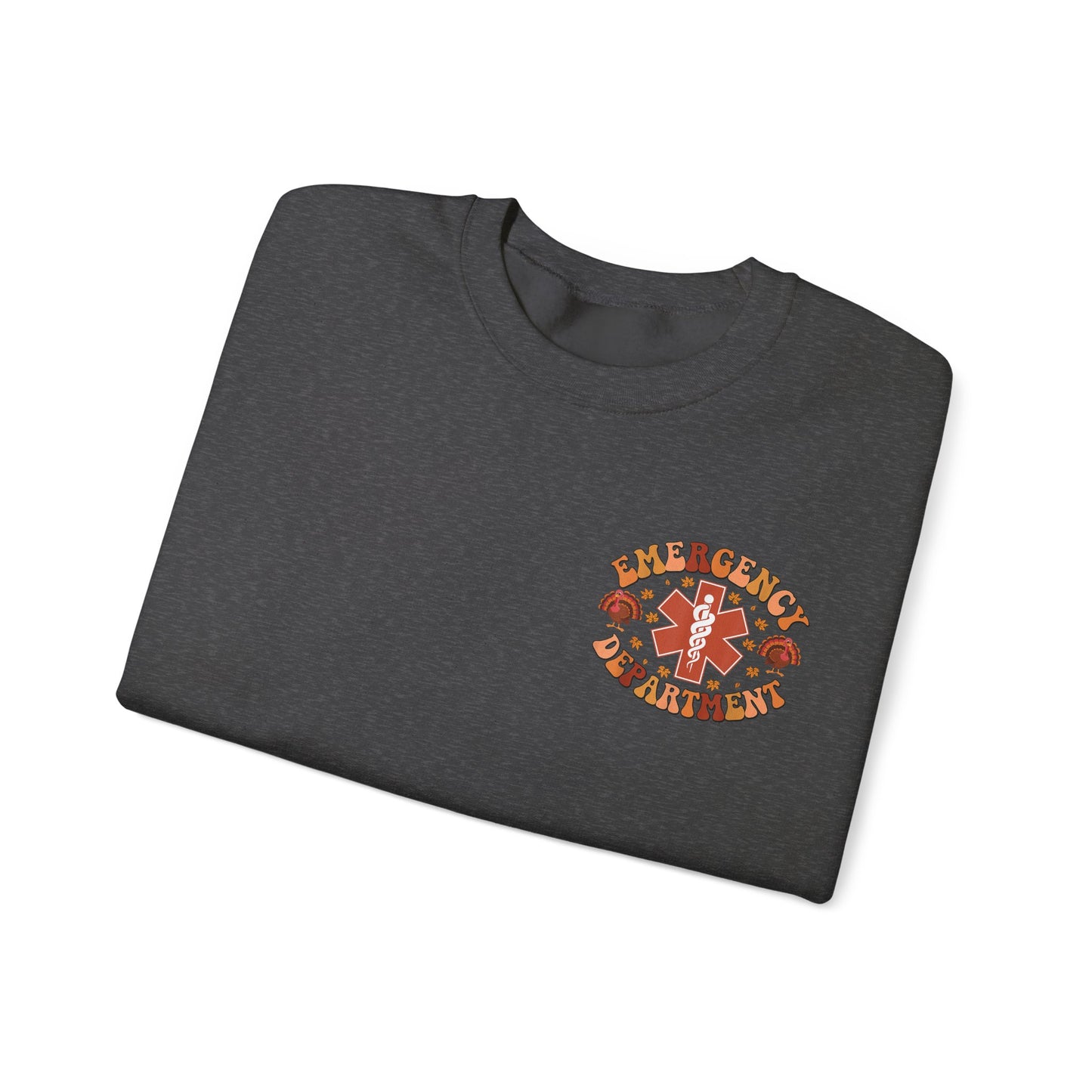Copy of Turkey front ED sign, thanksgiving theme ED Nurse longsleeve , pediatric nurse shirt, comfort colors turkey nurse shirt, Peds nurse,fall nurse shirt