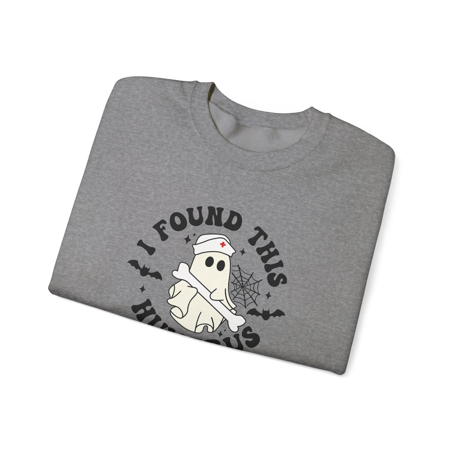 Funny Ghost pediatric nurse sweatshirt, Halloween sweatshirt, spooky season, ER RN, NICU nurse,  Halloween Nurse,, floral Halloween ghost,