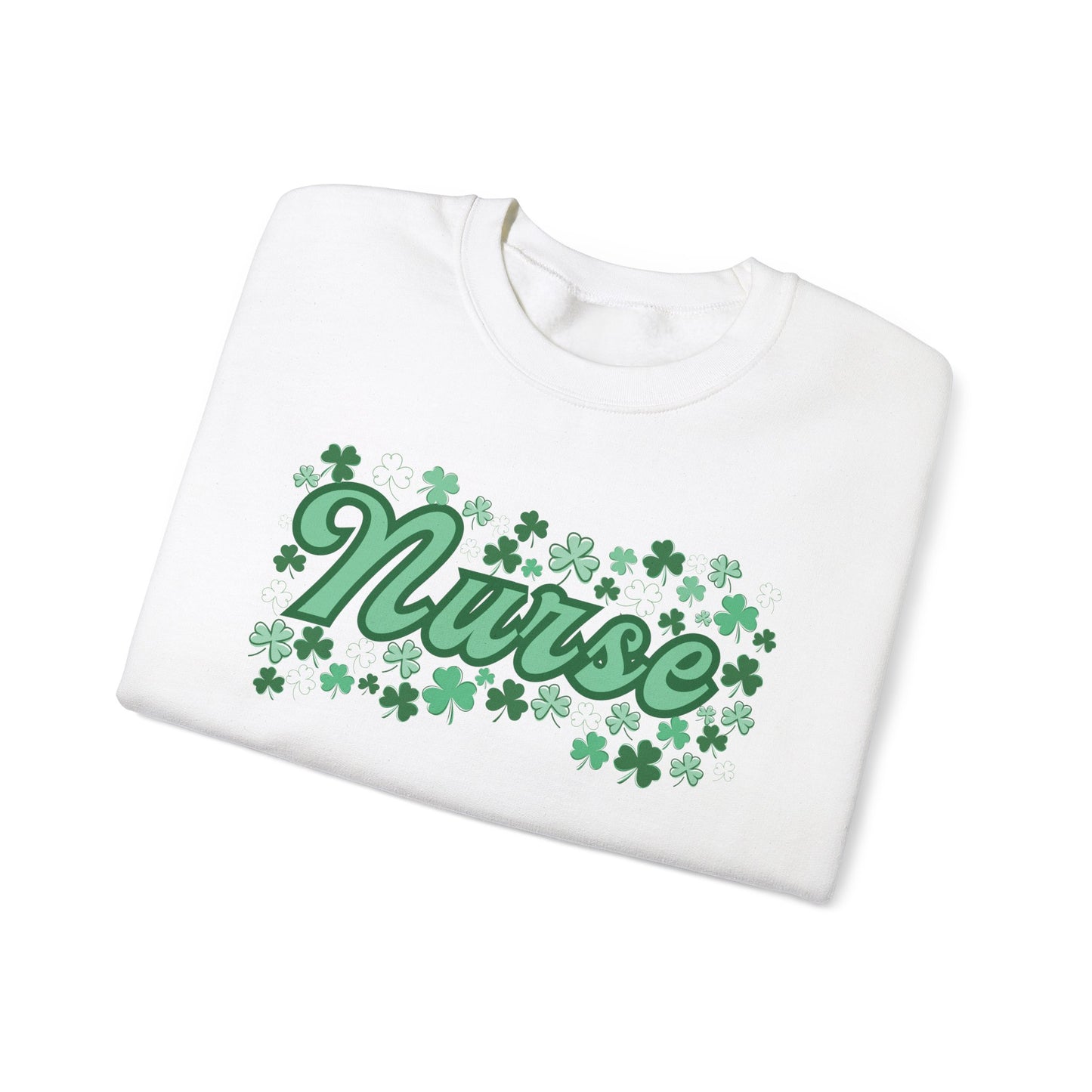 Nurse St. Patricks Clover Sweatshirt, ED RN, nurse sweater, St. Paddys nurse sweater, Pediatrics, Med Surg, NICU