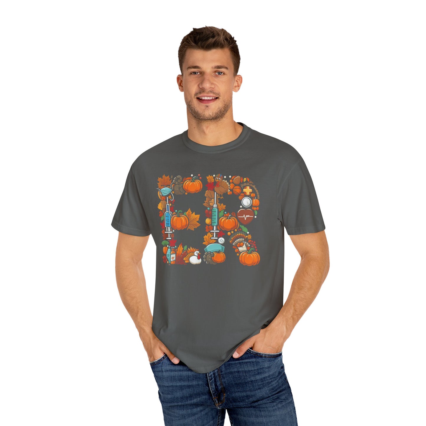 Comfort colors thanksgiving ER shirt