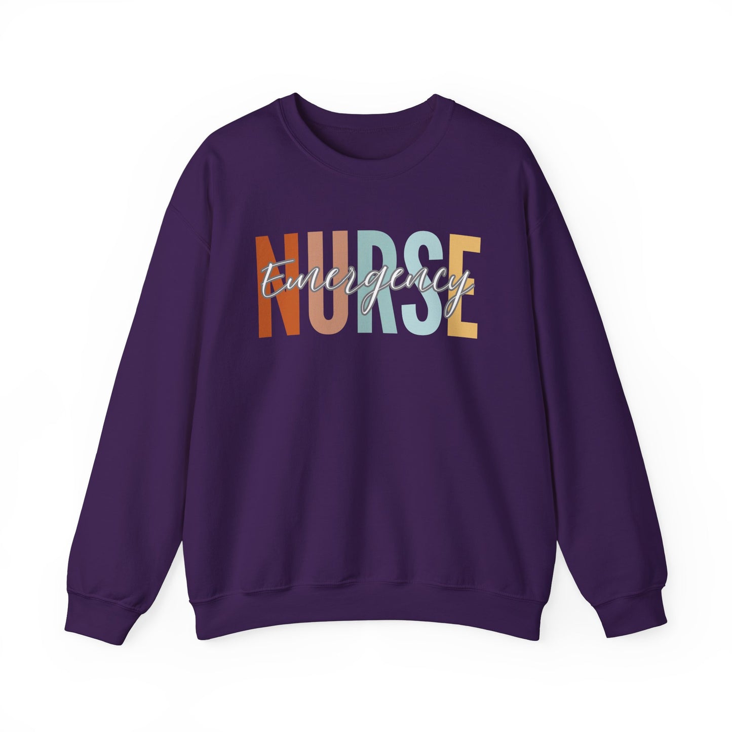 Rainbow Emergency Nurse Gildan Sweatshirt