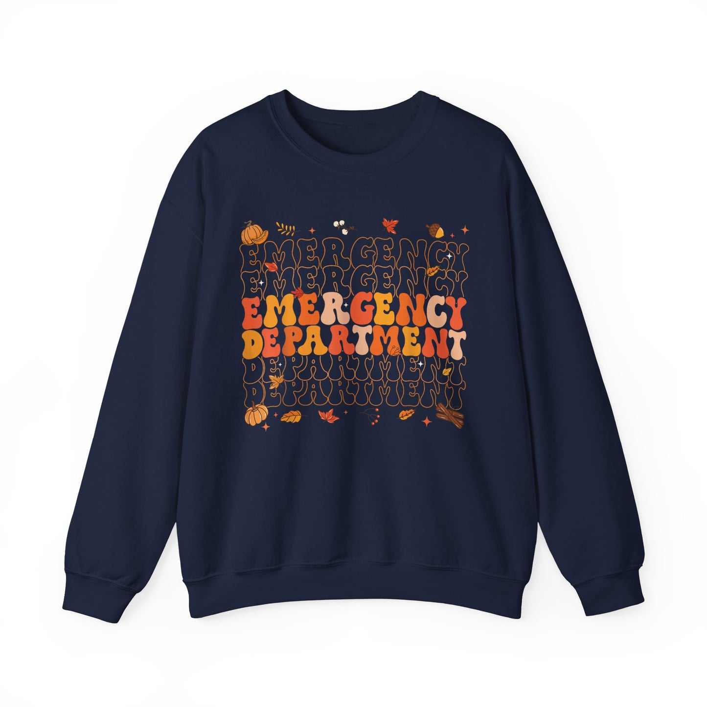 Emergency Fall gildan comfy sweatshirt,  thanksgiving nurse sweatshirt