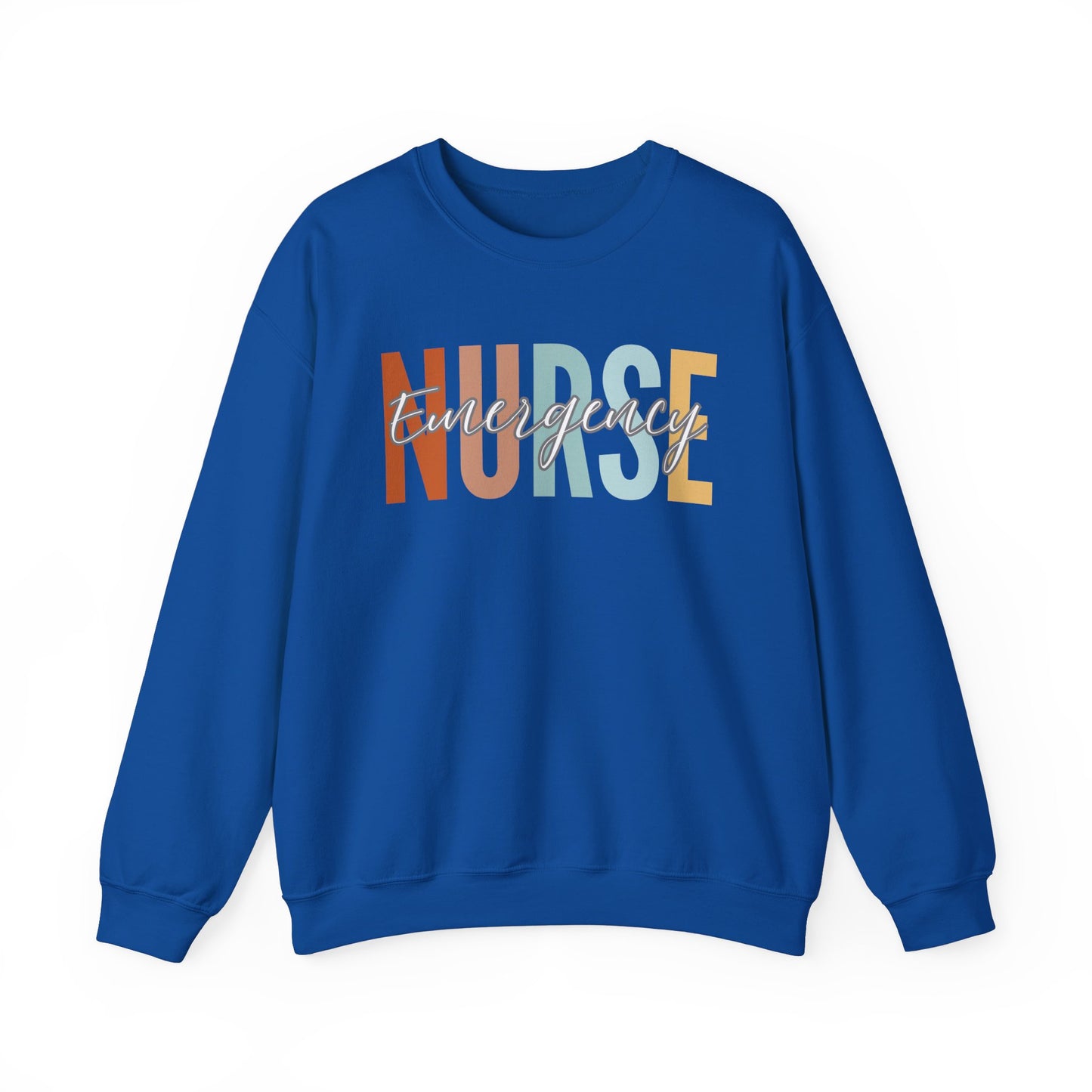Rainbow Emergency Nurse Gildan Sweatshirt