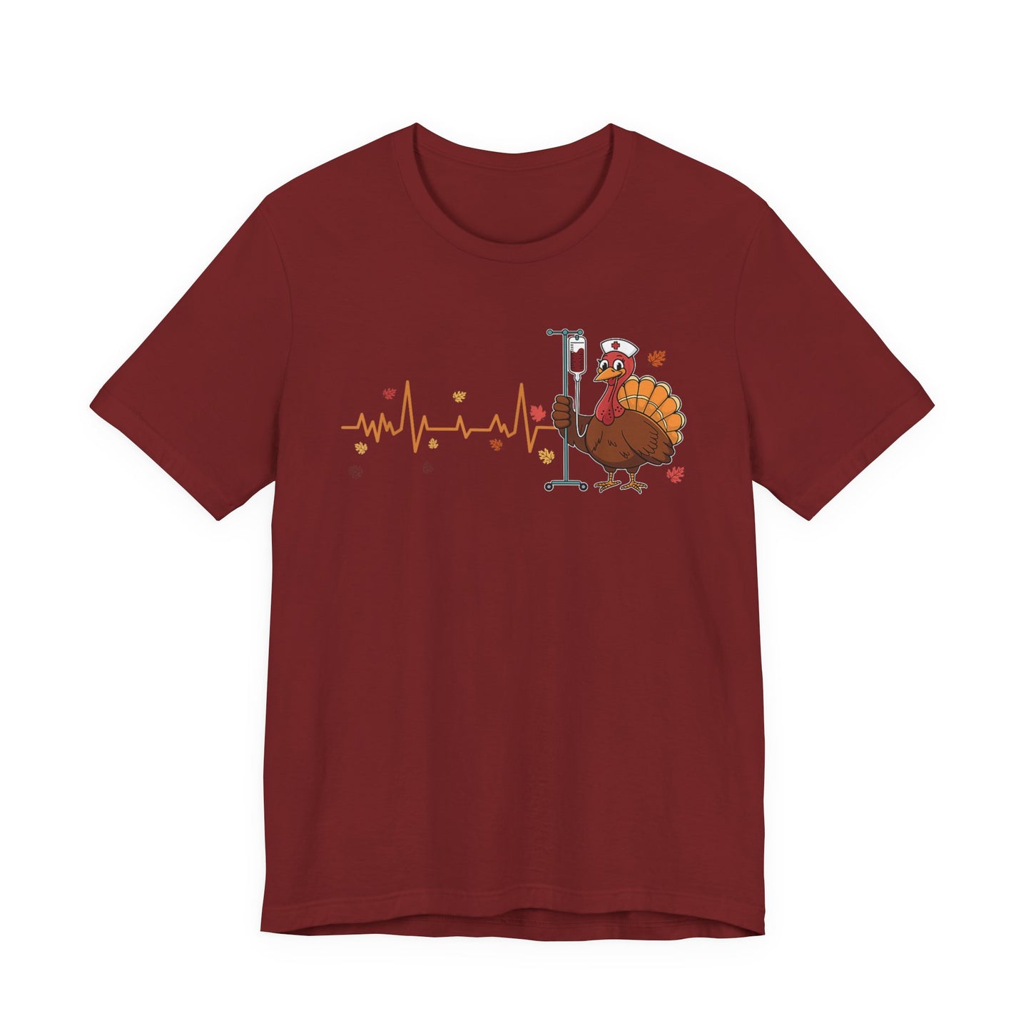 EKG turkey full front  ED Nurse , pediatric nurse thanksgiving shirt, gildan turkey nurse shirt, Peds nurse , fall nurse shirt