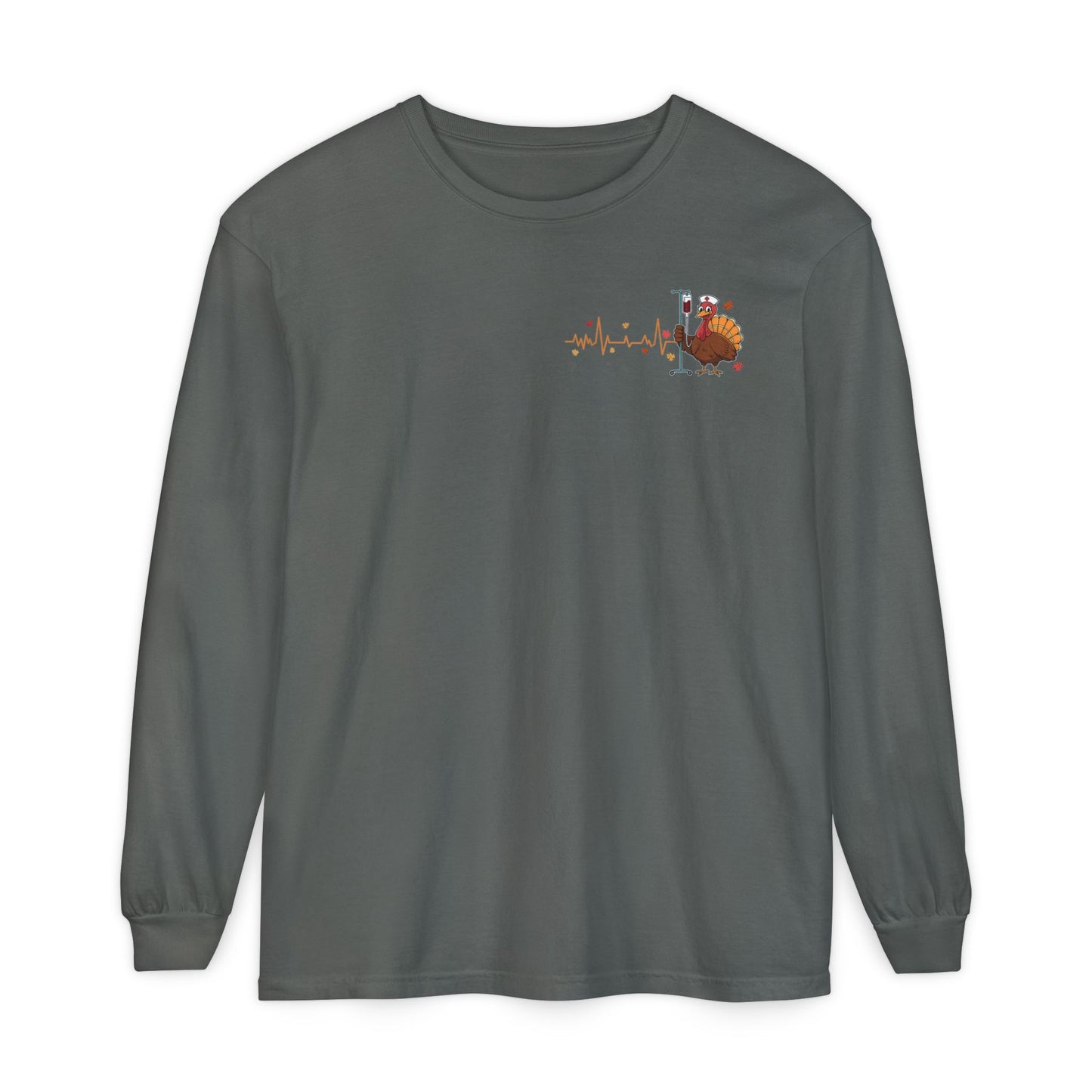Turkey pocket design ED Nurse , pediatric nurse thanksgiving  shirt, comfort colors turkey ekg nurse shirt, Peds nurse , fall nurse shirt