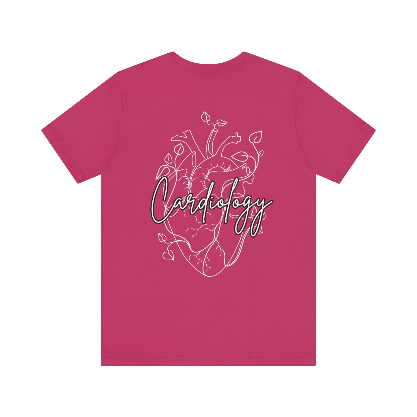 Simple Floral Heart , Cardiology Bella Canvas Tshirt