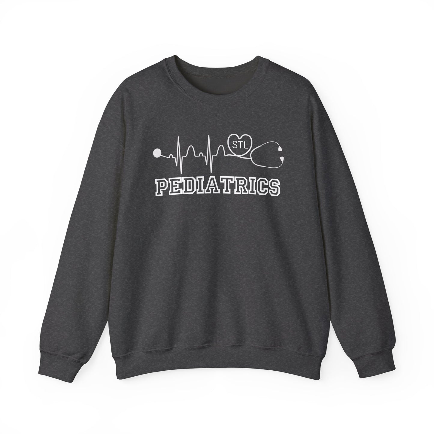 STL Pediatrics RN Comfy Gildan Sweatshirt, EKG STL  love, wear out or at work!
