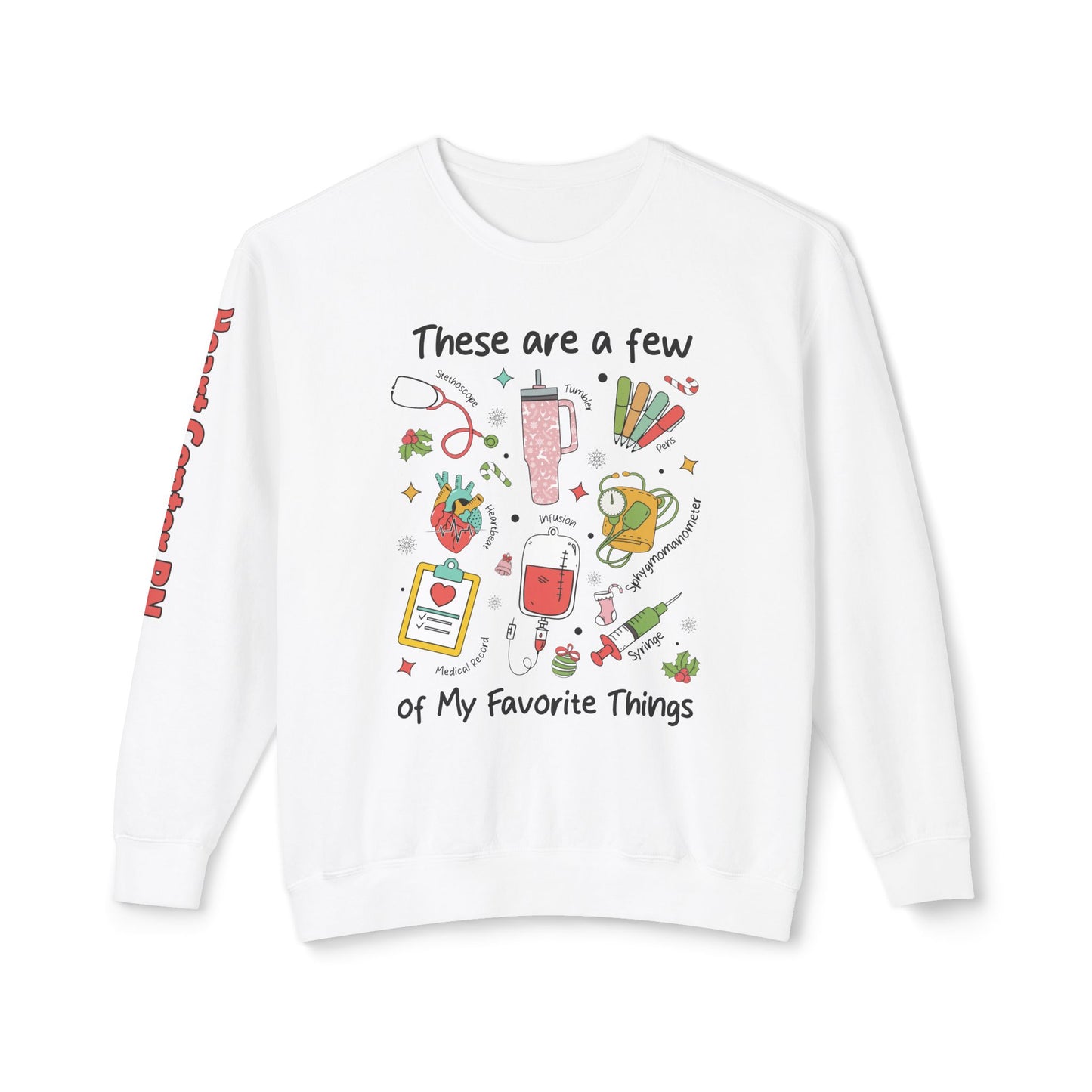 Heart Center Pediatric Emergency Christmas Sweatshirt, nurse favorite things, comfort colors sweatshirt