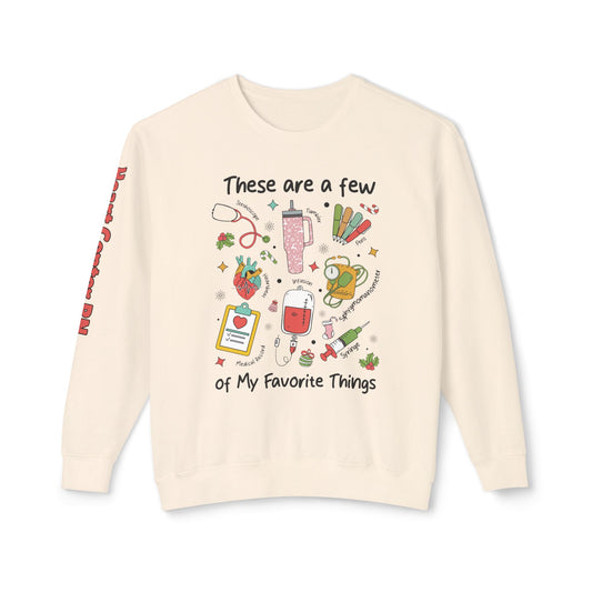 Heart Center Pediatric Emergency Christmas Sweatshirt, nurse favorite things, comfort colors sweatshirt