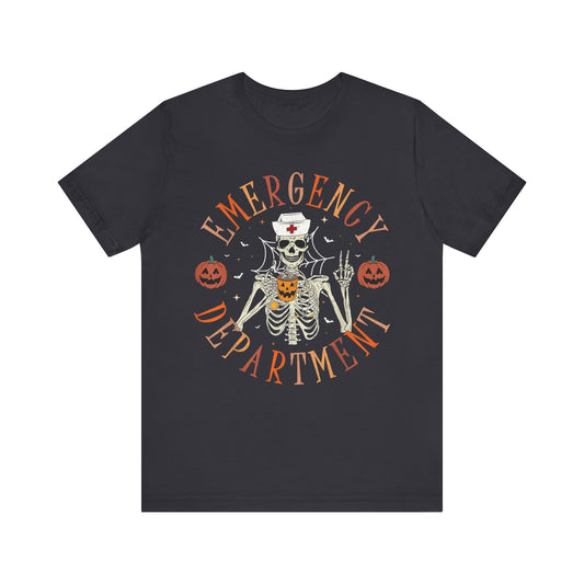 Skeleton ED Nurse , pediatric nurse Halloween shirt, gildan skeleton nurse shirt, Peds nurse , Spooky nurse shirt